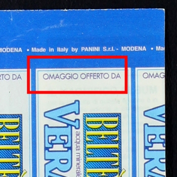 Calciatori 1994 Panini Sticker Tüte Omaggio Version