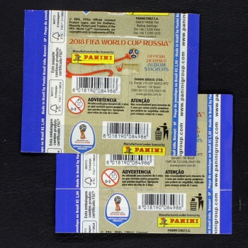 Russia 2018 Panini Sticker Tüte Mexico Version 2x
