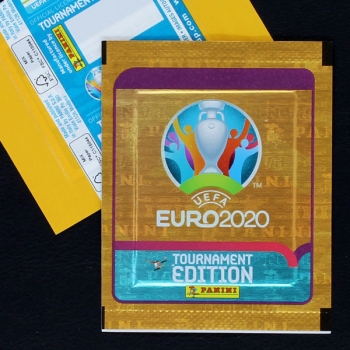 Euro 2020 Tournament Panini Sticker Tüte ohne Barcode England