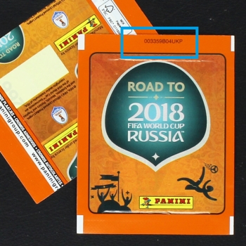 Road to Russia 2018 Panini yellow Version + Number