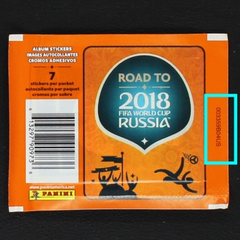 Road to Russia 2018 Panini USA Version + Number
