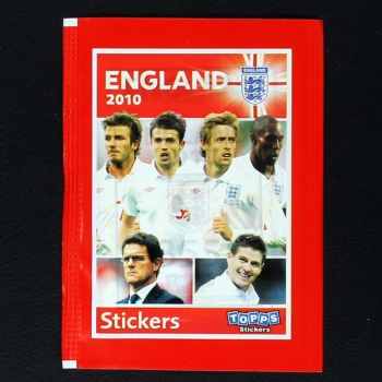 England 2010 Topps Sticker Tüte