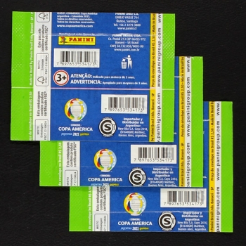 Copa America 2021 Preview Panini Tüten Chile Variante 3x