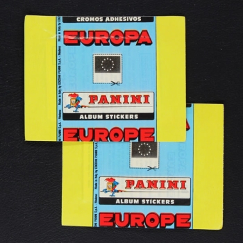 Europa 1989 Panini Sticker Tüten 2 Varianten
