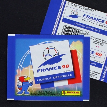France 98 Panini Tüte Variante mit 2 Punkten