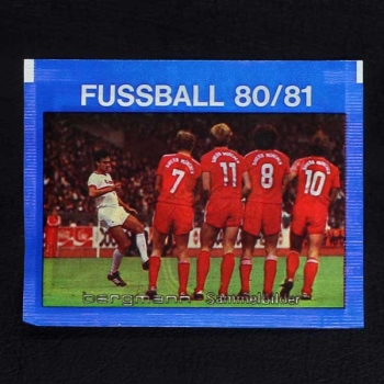 Fußball 80 Bergmann Sticker Tüte