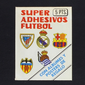 Super Adhesivos Futbol Sticker Tüte Spanien