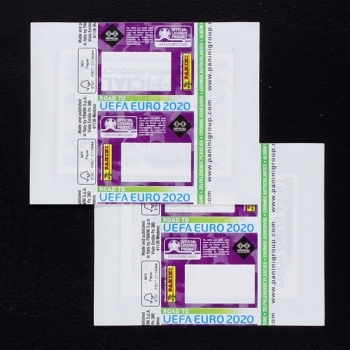 Road to Euro 2020 Panini Sticker Tüte 2 Varianten ohne Barcode