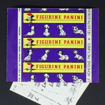 101 Dalmatiners 1980 Panini sticker bags - 6 Versions