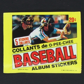 Basbell 82 O-Pee-Chee Sticker Tüte