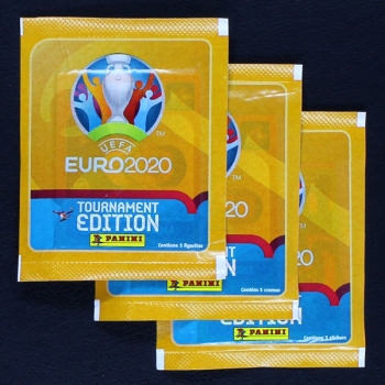 Euro 2020 Panini Sticker Tüte - Argentina Version 3x