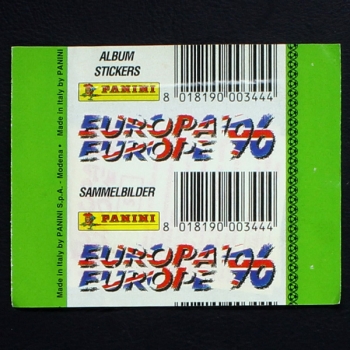 Euro 96 Panini Sticker Tüte -  NL Version