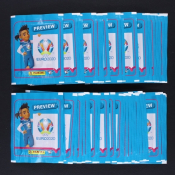 Euro 2020 Preview Panini 50 Sticker Tüten