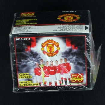 Manchester United 2010 Panini box with 50 sticker bags