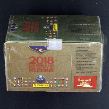 Russia 2018 Panini box with 100 sticker bags - Gold Edition