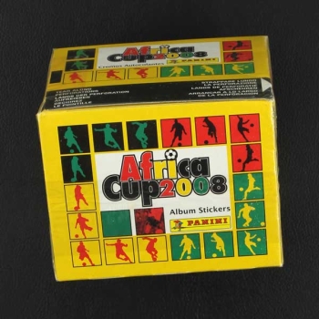 Africa Cup 2008 Panini Sticker Box mit 50 Tüten