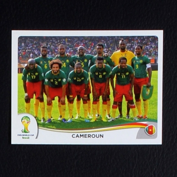 Brasil 2014 Nr. 090 Panini Sticker CamerounTeam