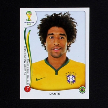 Brasil 2014 Nr. 039 Panini Sticker Dante