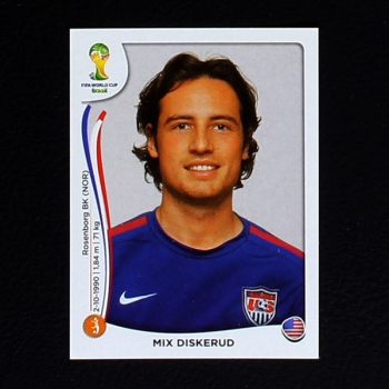 Brasil 2014 No. 558 Panini sticker Mix Diskerud