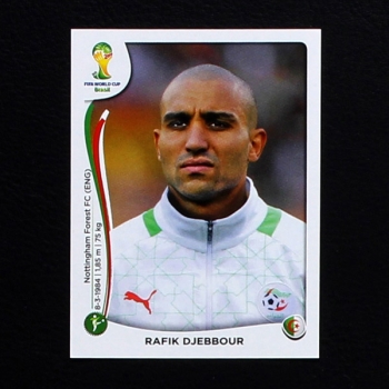 Brasil 2014 Nr. 598 Panini Sticker Rafik Djebbour