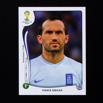 Brasil 2014 No. 220 Panini sticker Gekas