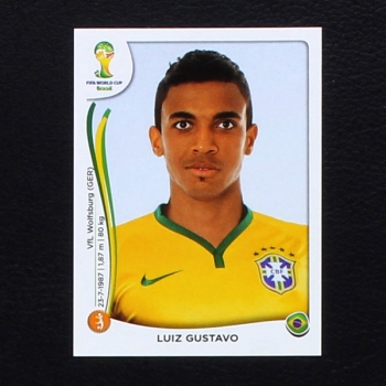 Brasil 2014 No. 042 Panini sticker Luiz Gustavo