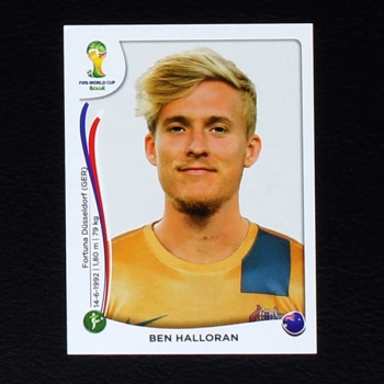 Brasil 2014 No. 181 Panini sticker Ben Halloran