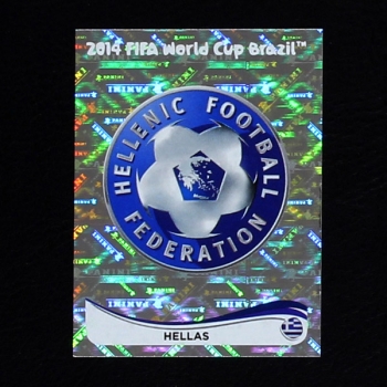 Brasil 2014 Nr. 203 Panini Sticker Hellas Wappen