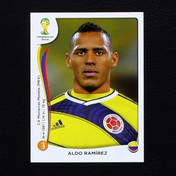 Brasil 2014 No. 192 Panini sticker Aldo Ramirez