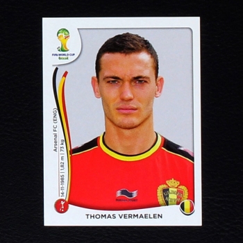 Brasil 2014 Nr. 571 Panini Sticker Thomas Vermaelen