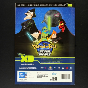 Star Wars Rebels Topps sticker album complete