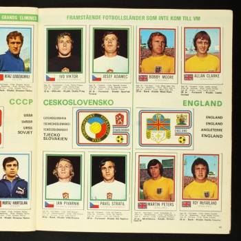 Fotboll VM 74 Panini Sticker Album komplett