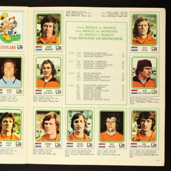 Fotboll VM 74 Panini Sticker Album komplett