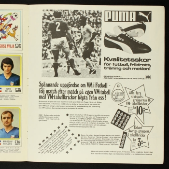 Fotboll VM 74 Panini Sticker Album komplett