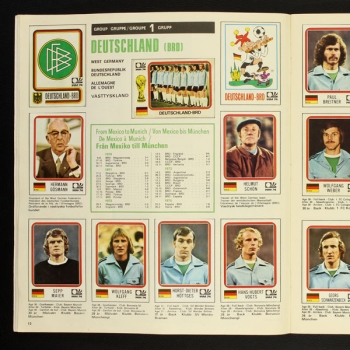 Fotboll VM 74 Panini Sticker Album komplett