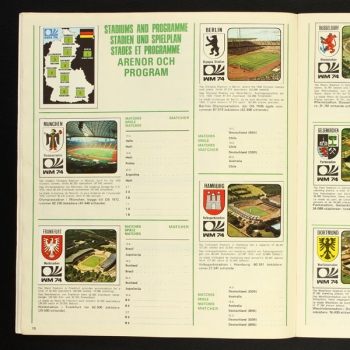 Fotboll VM 74 Panini Sticker Album komplett