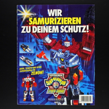 Samurai Syber-Squad Panini Sticker Album komplett