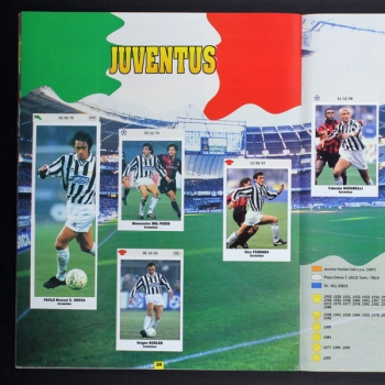 Eurocups Star Parade 94 SL Italy Sticker Album komplett