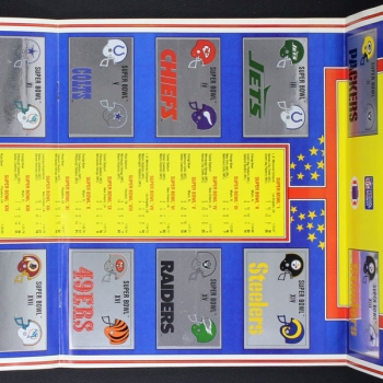Football 89 NFL Panini Sticker Album komplett