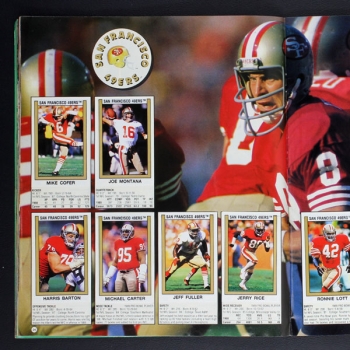Football 89 NFL Panini Sticker Album komplett