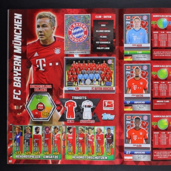 Fußball 2015 Topps Sticker Album komplett
