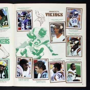 Football NFL 1981 Topps Sticker Album komplett