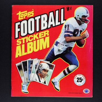 Football NFL 1981 Topps Sticker Album