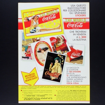 The World of Coca Cola Panini sticker album complete