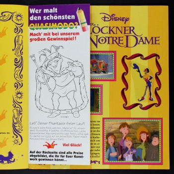 Der Glöckner von Notre Dame Panini Sticker Album komplett