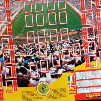 Euro 88 Panini leeres Coca Cola Poster