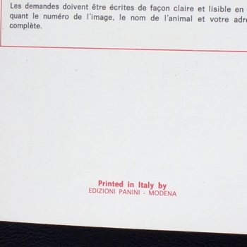 Le monde des Animaux 1970 Panini Sticker Album teilgefüllt - NL
