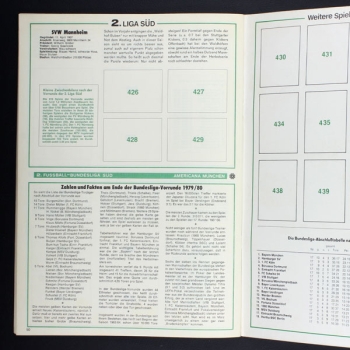 Bundesliga Finale 80 Americana Leeralbum + 318 Sticker