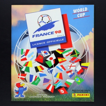 France 98 Panini Sticker Album teilgefüllt Tschechische Variante