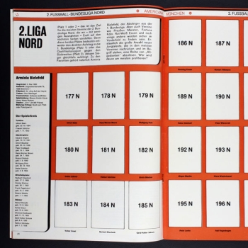 Fußball 1980 Nord Americana Sticker Leeralbum